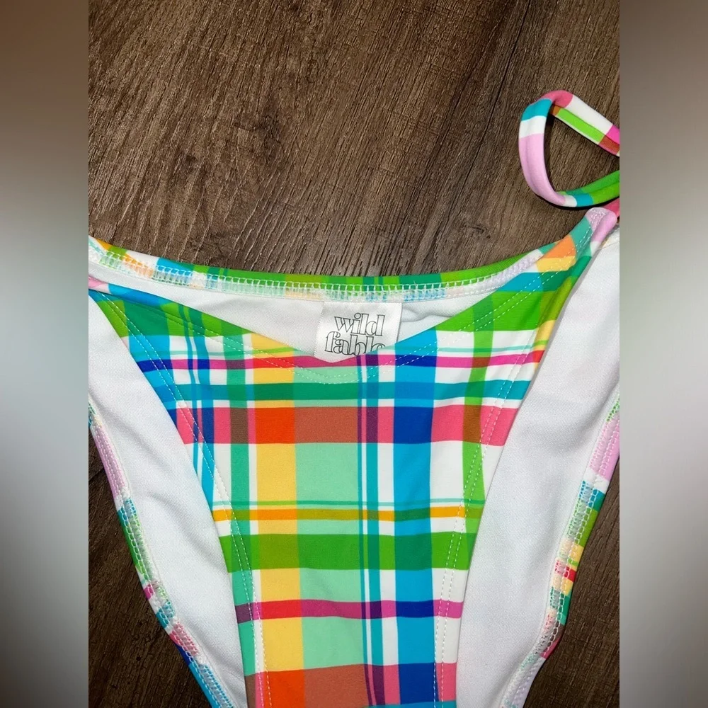 NWT Target Wild Fable Plaid Bikini Bottoms